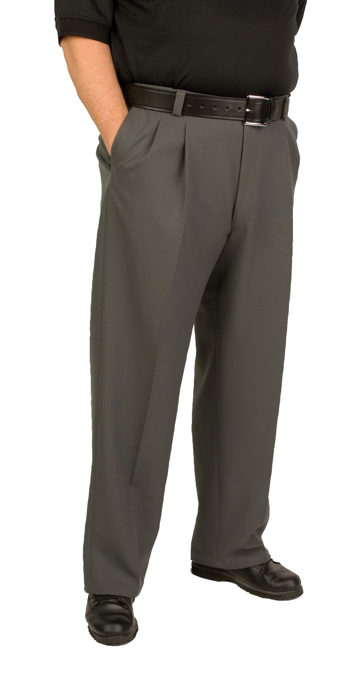 Smitty -" EXPANDER WAISTBAND" 4 -Way Stretch Pleated Front Umpire Pants BBS394- Base Pant - BBS395 Combo Pant- BBS396 Plate Pant Dark Grey