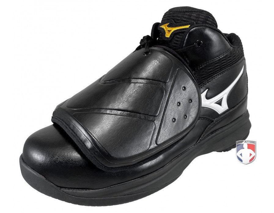 Mizuno Pro Wave Black & White Mid Cut- Umpire Shoes