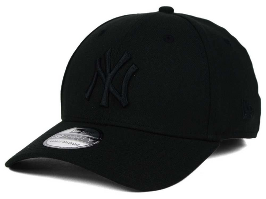 New Era 3930  Black Field BASE Cap - 8 Stitch