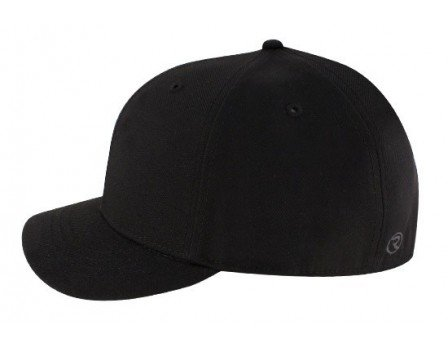 Smitty HT304-  Black Flex Fit PLATE Cap 4 Stitch