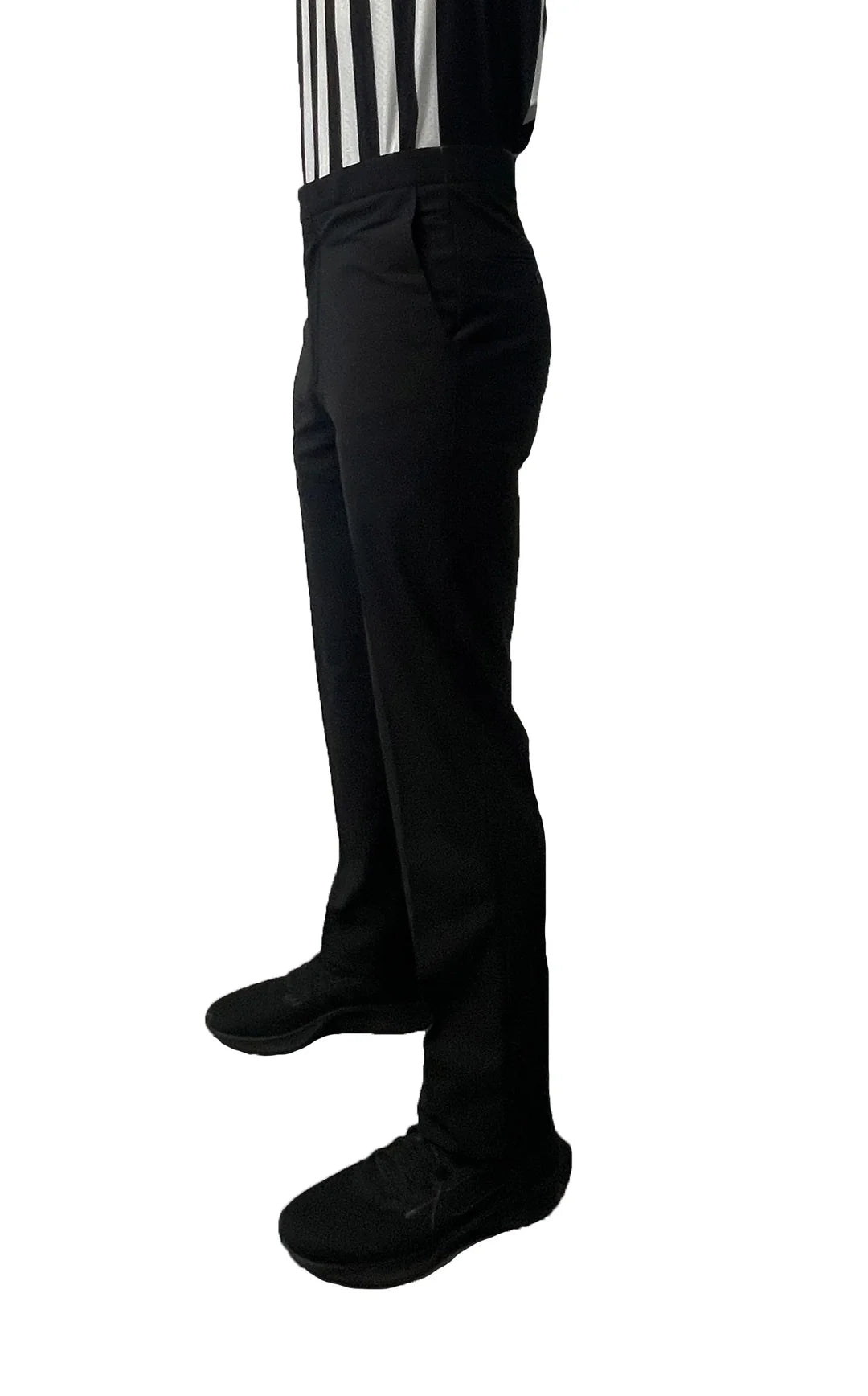 BKS267 Smitty Men's Ref - New Modern Ultra Tapered Fit Basketball Ref Pants W / Slash Pockets
