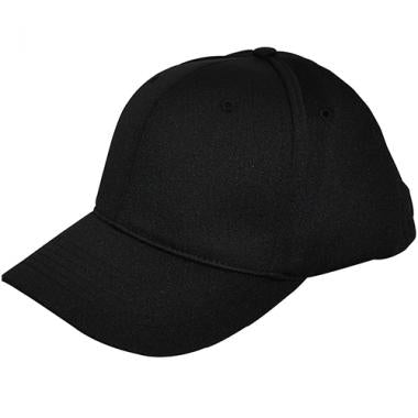 New Smitty HT306 - Black  Flex Fit Combo Umpire Cap - 6 Stitch