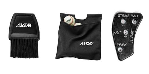 ALL-STAR #UBB2K  Umpire Ball Bag Kit -Black