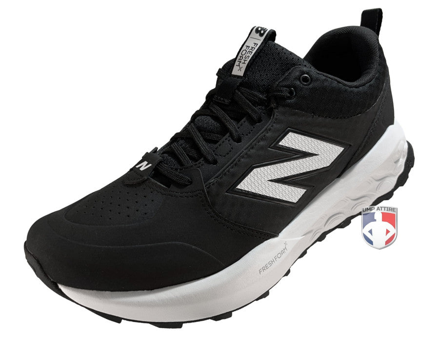 New Balance V4 Black & White Low- Cut Umpire Base Shoes