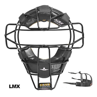 All-Star #FM25UMP - LMX Black Traditional Ump Mask W/LMX Pads