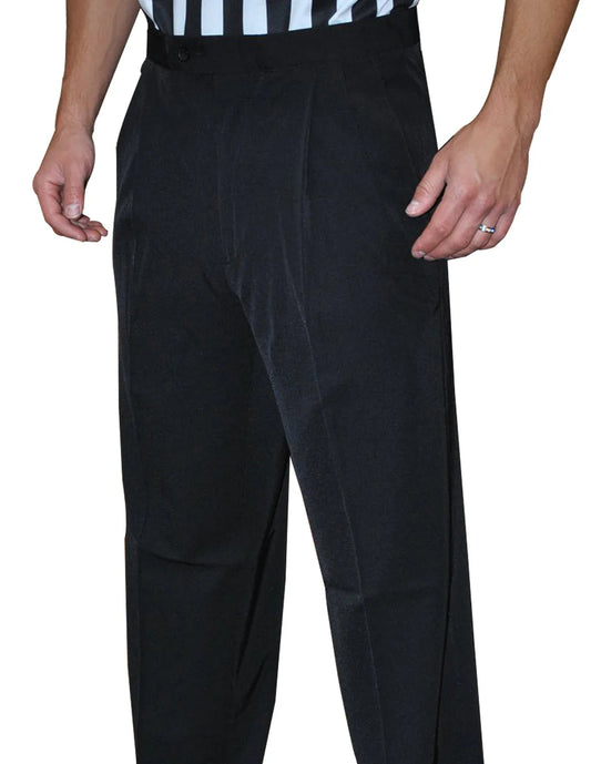 BKS291 Smitty Men's  - New Tapered Fit Pants- 4 Way Stretch Pleated Pants w/Slash Pockets
