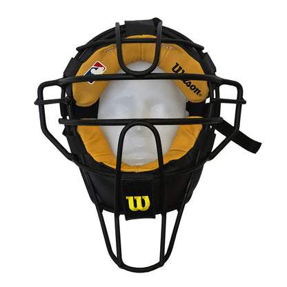Wilson Dyna - Ultra Lite Umpire's  Aluminum Mask-  Black Cage / Black Pads or  Black Cage/ Tan Pads
