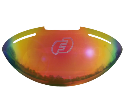 FORCE3 Sun Shield for Traditional Defender Mask Only- Gold Sun - Gold Silver - Anti Glare