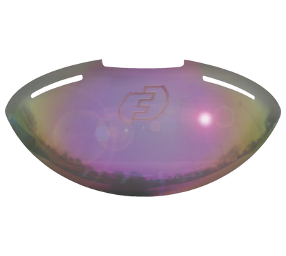FORCE3 Sun Shield for Traditional Defender Mask Only- Gold Sun - Gold Silver - Anti Glare